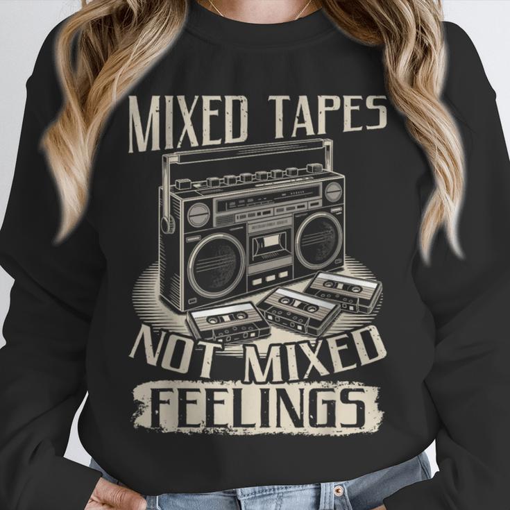 Mixed Tapes Not Feelings Nostalgia Retro Cassette Tape Unisex Sweatshirt