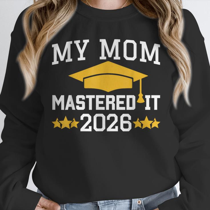 My Mom Mastered It Class Of 2026 Family Masters Graduation Unisex Sweatshirt