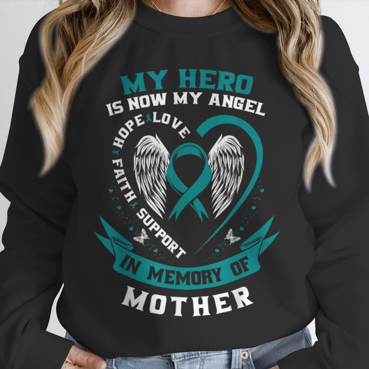 Mom In Memory Of My Mother Ovarian Cancer Shirts Tshirt Tees Unisex Sweatshirt Mom In Memory Of My Mother Ovarian Cancer Shirts Tshirt Tees Unisex Sweatshirt