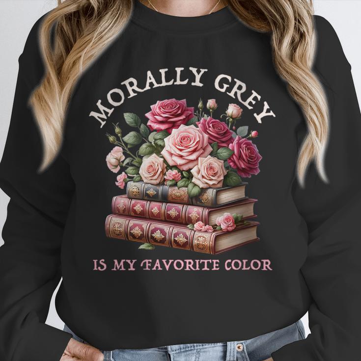 Morally Grey Book Lovers Dark Romance Reader Favorite Color Unisex Sweatshirt Morally Grey Book Lovers Dark Romance Reader Favorite Color Unisex Sweatshirt