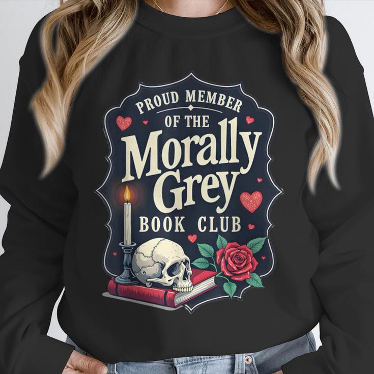 Morally Grey Merch Dark Romance Romantasy Smutty Book Lover Unisex Sweatshirt