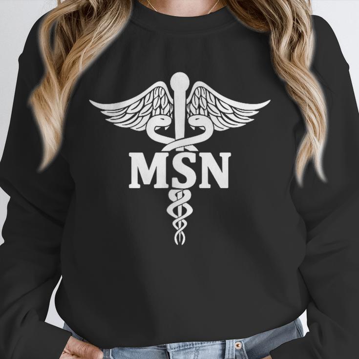 MSN Letters On Caduceus Medical Emblem MSN Nurse Graduation Unisex Sweatshirt