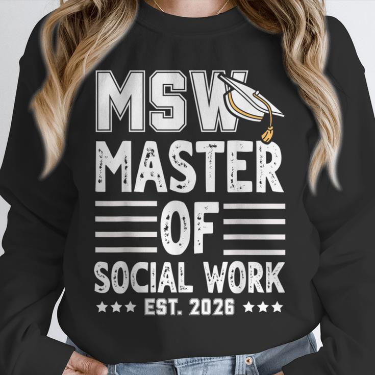 MSW Est 2026 Masters Of Social Work Graduation Social Worker Unisex Sweatshirt
