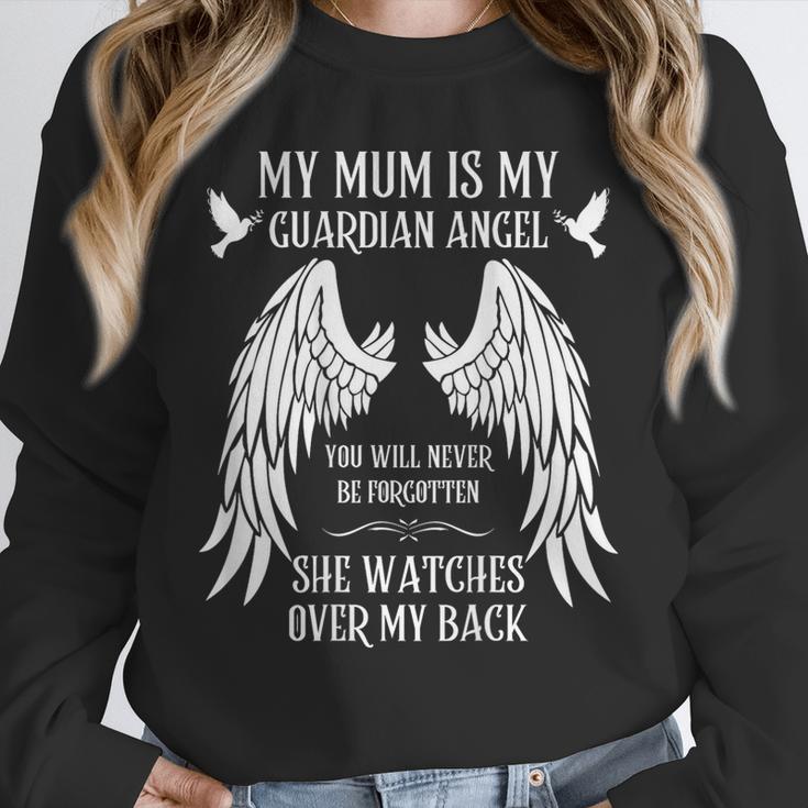 My Mum Is My Guardian Angel In Heaven Memory Memorial Tees Unisex Sweatshirt