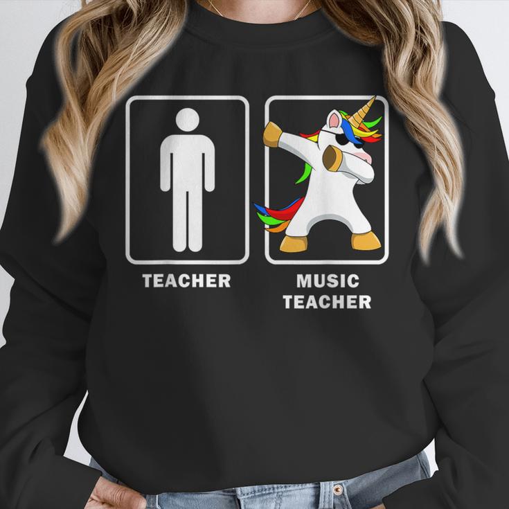 Music Teacher Dabbing Unicorn Graduation Shirt Unisex Sweatshirt