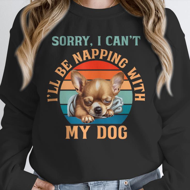 Napping Chihuahua Dog Breed Sleeping Pet Pup Introvert Unisex Sweatshirt Napping Chihuahua Dog Breed Sleeping Pet Pup Introvert Unisex Sweatshirt