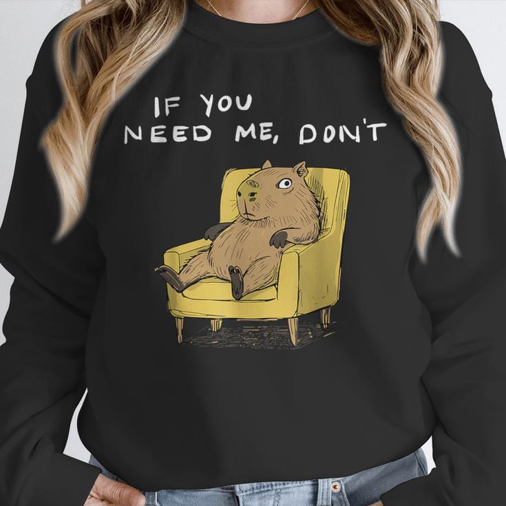If You Need Me Don’t Introvert Capybara Sarcastic Unisex Sweatshirt If You Need Me Don’t Introvert Capybara Sarcastic Unisex Sweatshirt