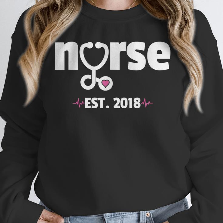 New Nurse Est 2018 Nursing School Graduation Unisex Sweatshirt
