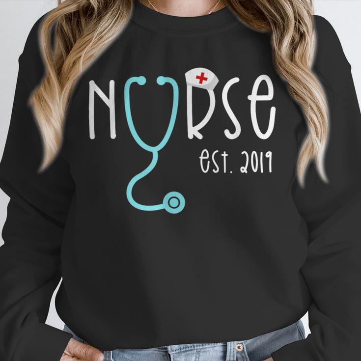 New Nurse Est 2019Shirt Graduation RN Women Unisex Sweatshirt