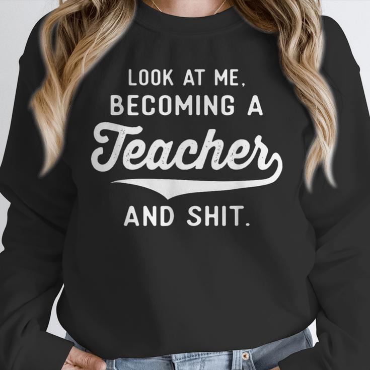 New Teacher Gifts Graduation Women Men Become Teachers Unisex Sweatshirt