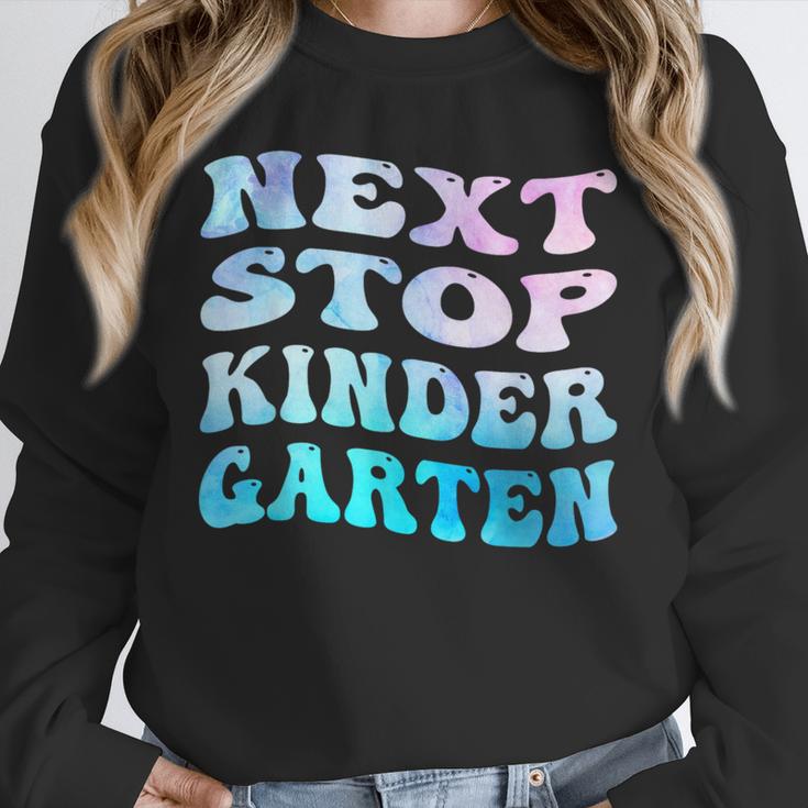 Next Stop Kindergarten Groovy Graduation Last Day Of School Unisex Sweatshirt