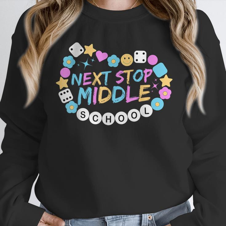 Next Stop Middle School Groovy Elementary School Graduation Unisex Sweatshirt