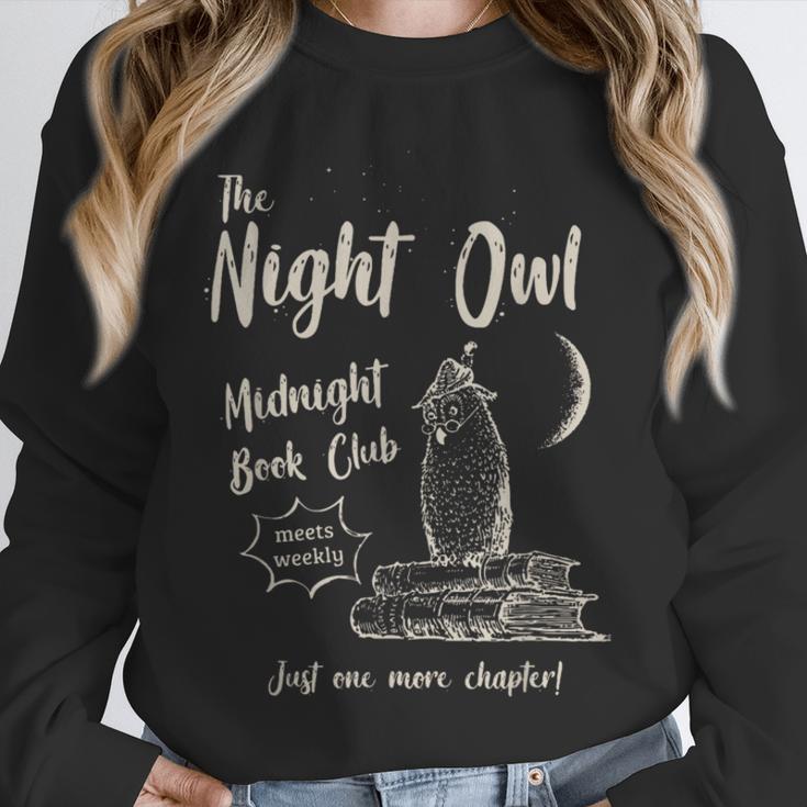 Night Owl Book Club Bookish Book Lover Tee Unisex Sweatshirt