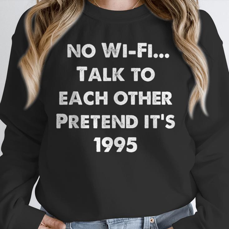 No WiFi Talk To Each Other – Retro 90s Nostalgia Unisex Sweatshirt No WiFi Talk To Each Other – Retro 90s Nostalgia Unisex Sweatshirt