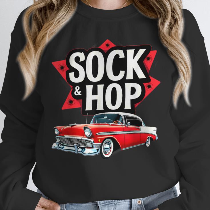 Nostalgia 1950s Sock Hop Dance Unisex Sweatshirt Nostalgia 1950s Sock Hop Dance Unisex Sweatshirt