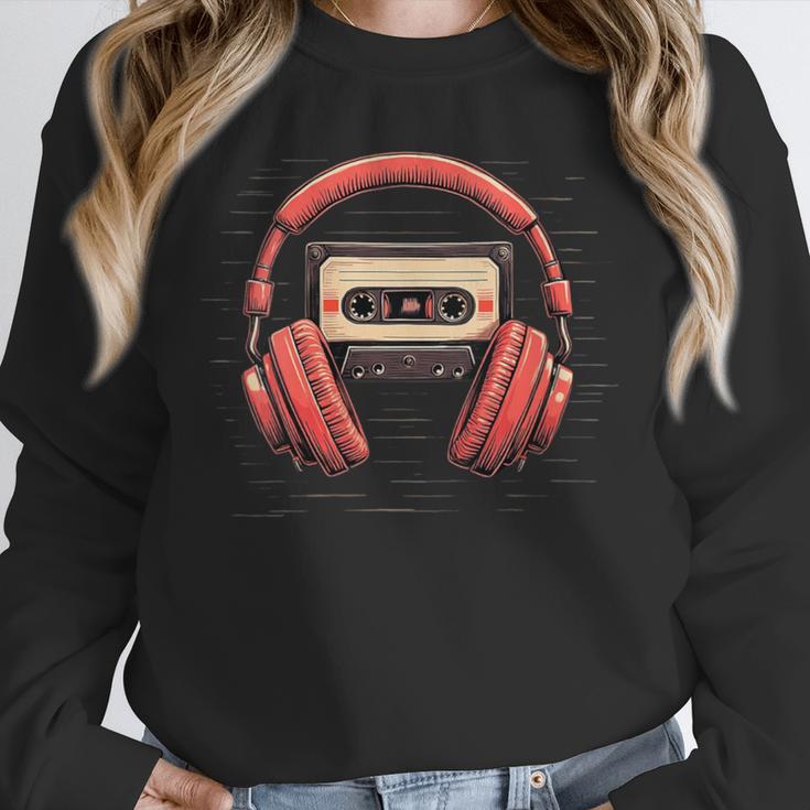 Nostalgia Cassette Men Women 80s 90s Retro Mixtape Tape Unisex Sweatshirt