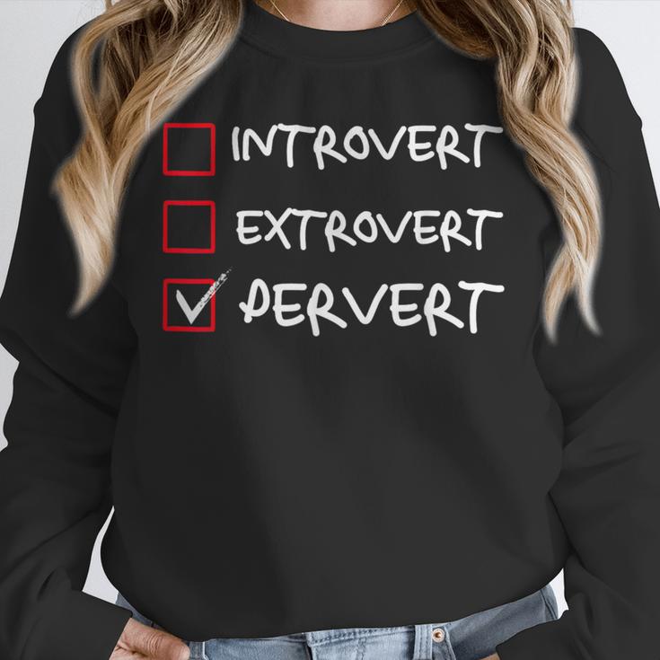 Not Introvert Not Extrovert Pervert Visual Joke Ambivert Unisex Sweatshirt Not Introvert Not Extrovert Pervert Visual Joke Ambivert Unisex Sweatshirt
