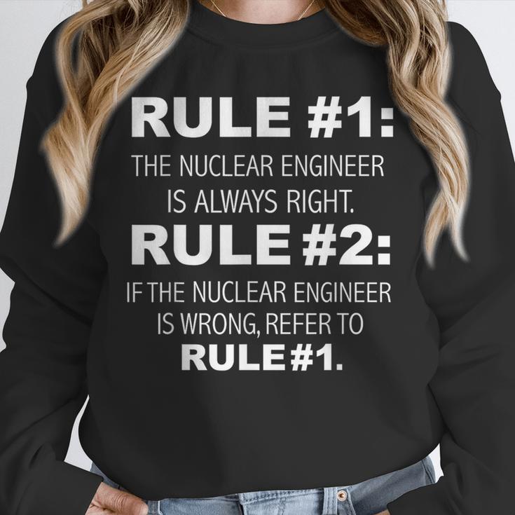 Nuclear Engineer Is Always Right Funny Graduation Graduate Unisex Sweatshirt