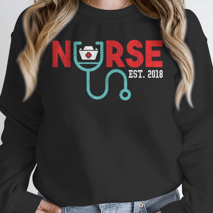 Nurse Est 2018 New Graduation Nursing School T-Shirt Unisex Sweatshirt