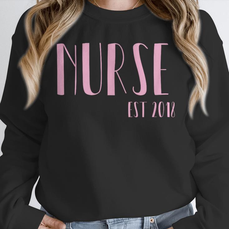 Nurse Est 2018 New Nurse Graduation Shirt Unisex Sweatshirt