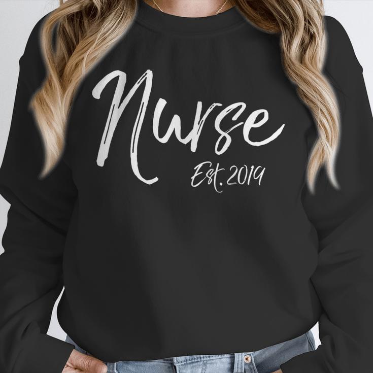 Nurse Est 2019 Shirt Women Nursing School Graduation Unisex Sweatshirt