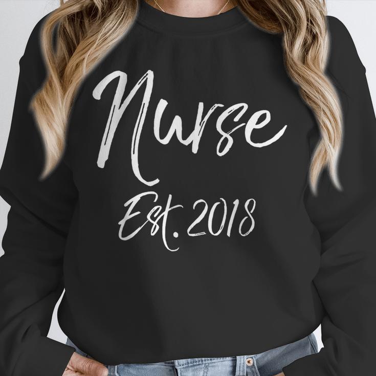 Nurse Established 2018 Shirt Cute New Nurse Graduation Tee Unisex Sweatshirt