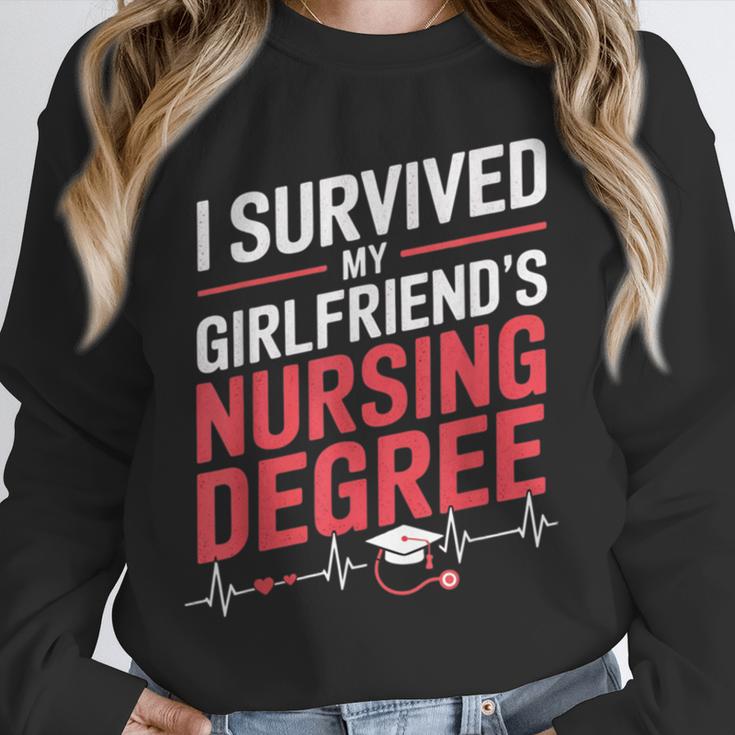 Nurse Graduation I Survived My Girlfriends Nursing Degree Unisex Sweatshirt