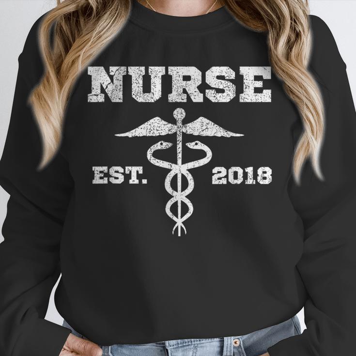 Nurse Nursing GraduationShirt Nurse Est 2018 Unisex Sweatshirt