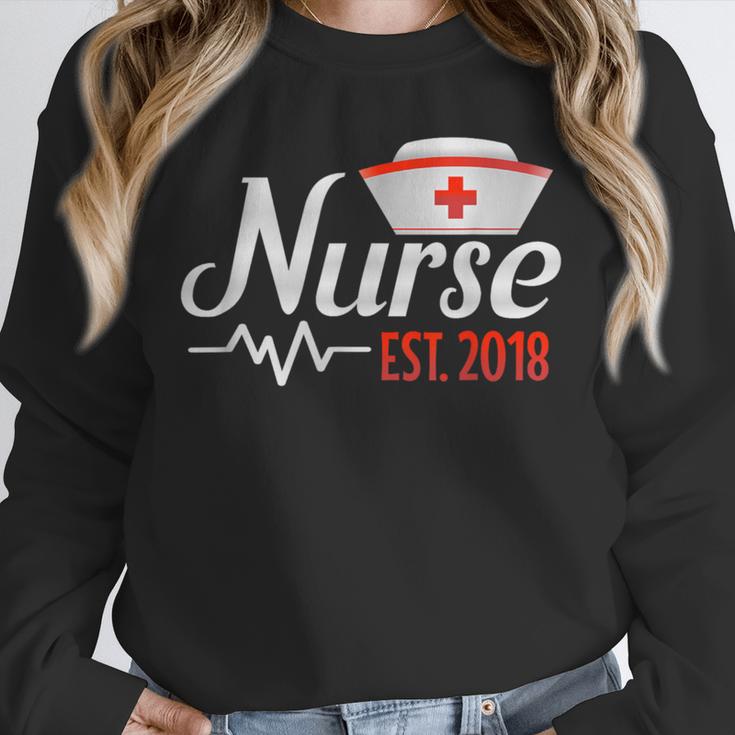 Nurse Nursing School Graduation Est 2018 Shirt Unisex Sweatshirt