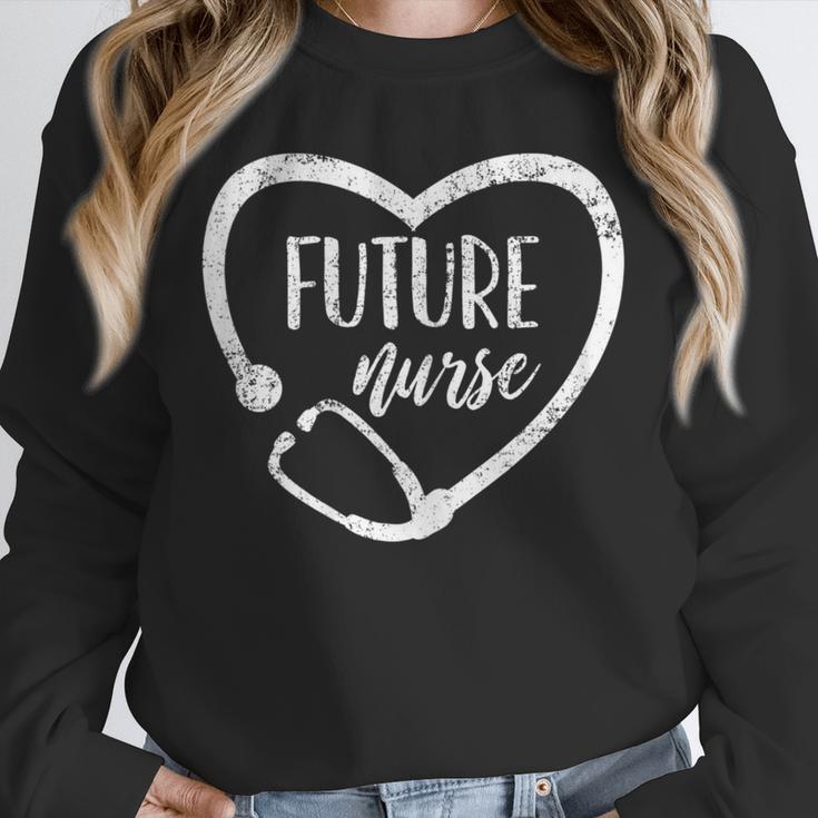 Nurse Nursing Student Graduation Stethoscope Vintage Unisex Sweatshirt