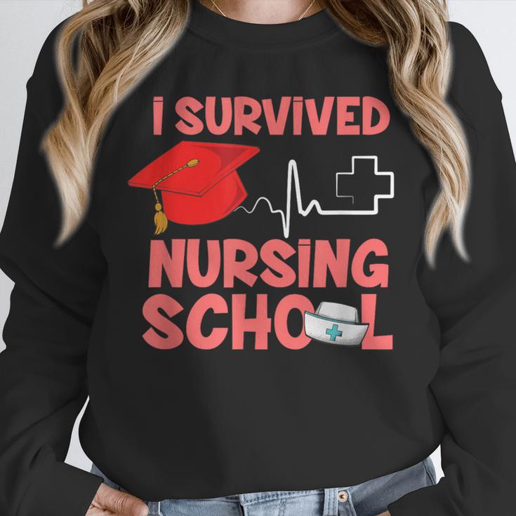 Nurse Survived Nursing School Graduation Unisex Sweatshirt