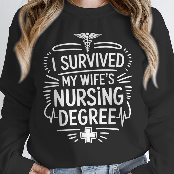 Nurse Wife Nursing Graduation And Nursing Wife Nurse Husband Unisex Sweatshirt