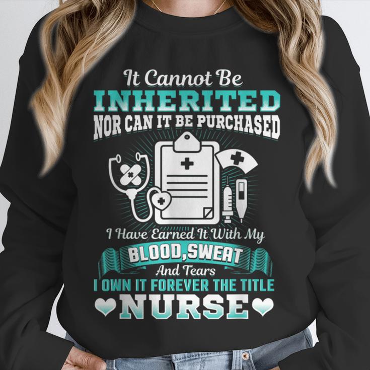Nursing School Graduation Inherited RN LPN Nurse Grad 2021 Unisex Sweatshirt
