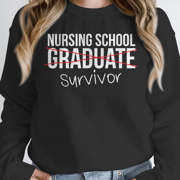 Nursing School Survivor Graduation T-Shirt Unisex Sweatshirt