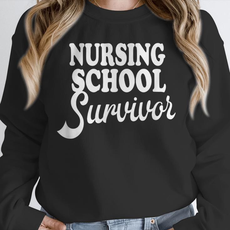 Nursing School Survivor Nurse Graduation Medical T-Shirt Unisex Sweatshirt