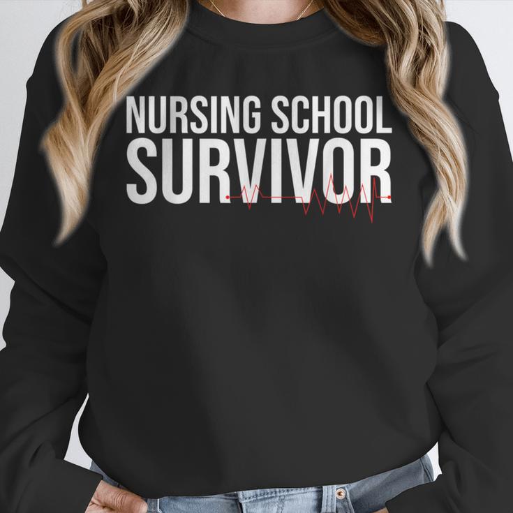 Nursing School Survivor- For Nurses-RN Graduation Unisex Sweatshirt