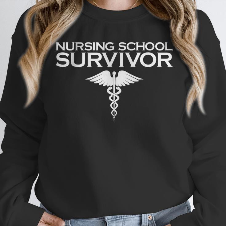 Nursing School Survivor TShirt Student Nurse Graduation Unisex Sweatshirt