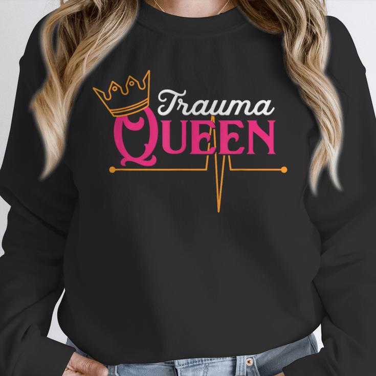 Nursing Shirt Graduation Nurse School Trauma Queen Shirt Unisex Sweatshirt