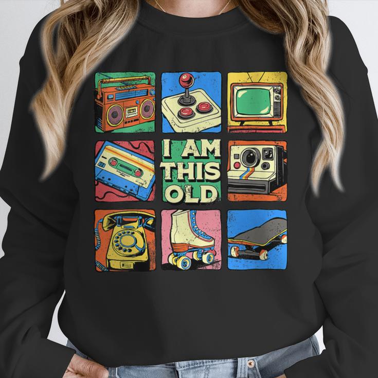 I Am This Old Retro Vintage Nostalgia 80s 90s Cassette Tape Unisex Sweatshirt