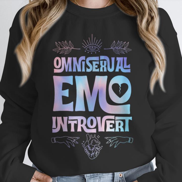 Omnisexual Emo Introvert Pride Trendy Mystic Teen Goth Style Unisex Sweatshirt Omnisexual Emo Introvert Pride Trendy Mystic Teen Goth Style Unisex Sweatshirt