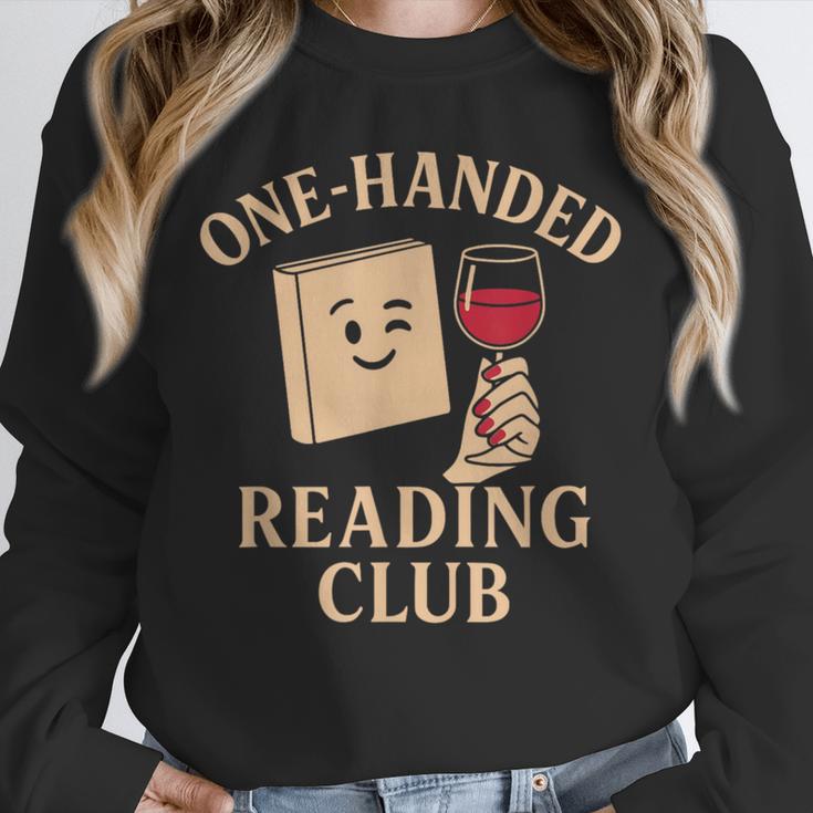 One-Handed Reading Club Smutty Book Lover Unisex Sweatshirt