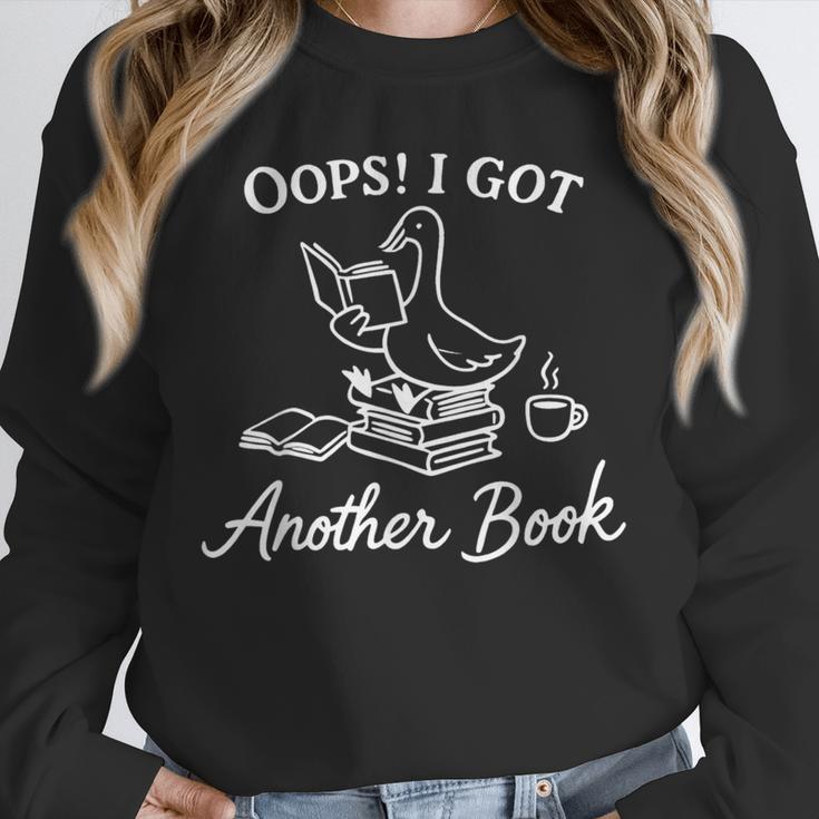 Oops I Got Another Book Goose Goose Reader Unisex Sweatshirt