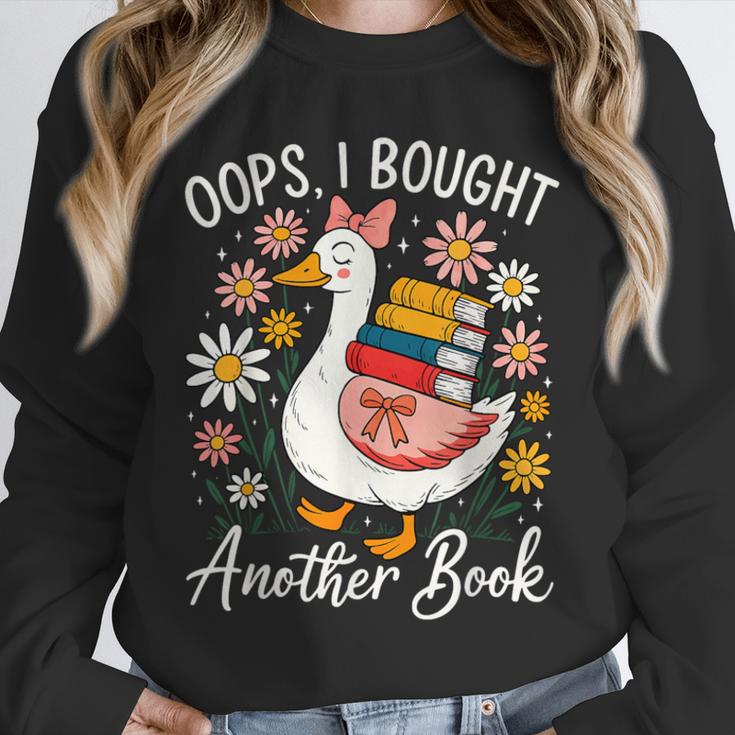 Oops I Bought Another Book Goose Reader Unisex Sweatshirt