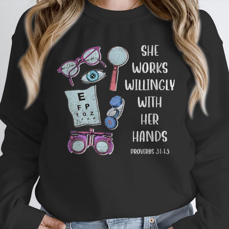 OptometryOphthalmology Eye Doctor Tee Optician Graduation Unisex Sweatshirt