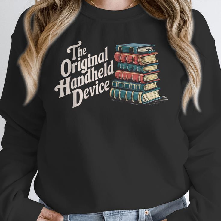 The Original Handheld Device Book Fair Book Lover Unisex Sweatshirt