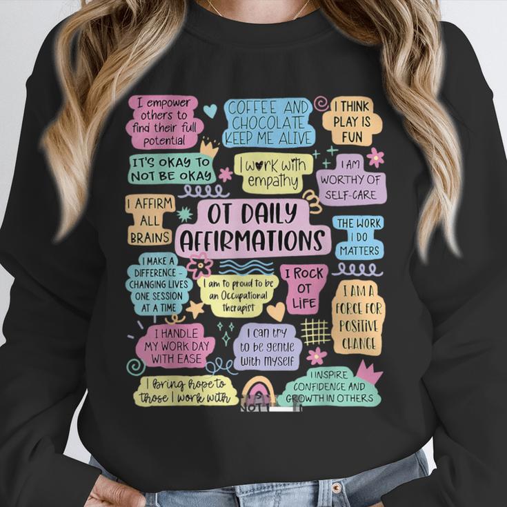 OT Daily Affirmations Occupational Therapy Month Graduation Unisex Sweatshirt