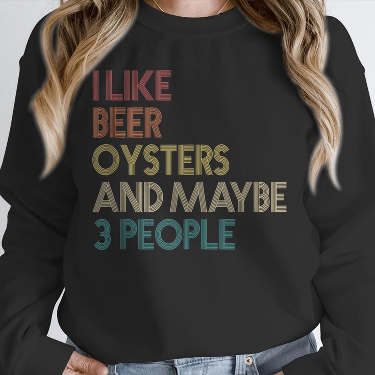 Oysters And Beer Lovers Introvert Quote Vintage Retro Unisex Sweatshirt Oysters And Beer Lovers Introvert Quote Vintage Retro Unisex Sweatshirt