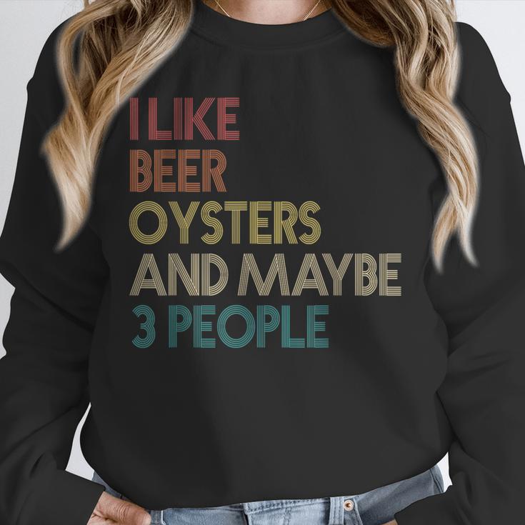 Oysters And Beer Lovers Introvert Quote Vintage Retro Unisex Sweatshirt Oysters And Beer Lovers Introvert Quote Vintage Retro Unisex Sweatshirt