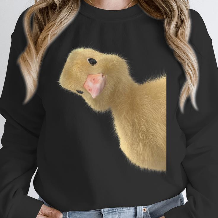 Peking Duck Peeking Chef Graduation Farm Duck Lover Unisex Sweatshirt