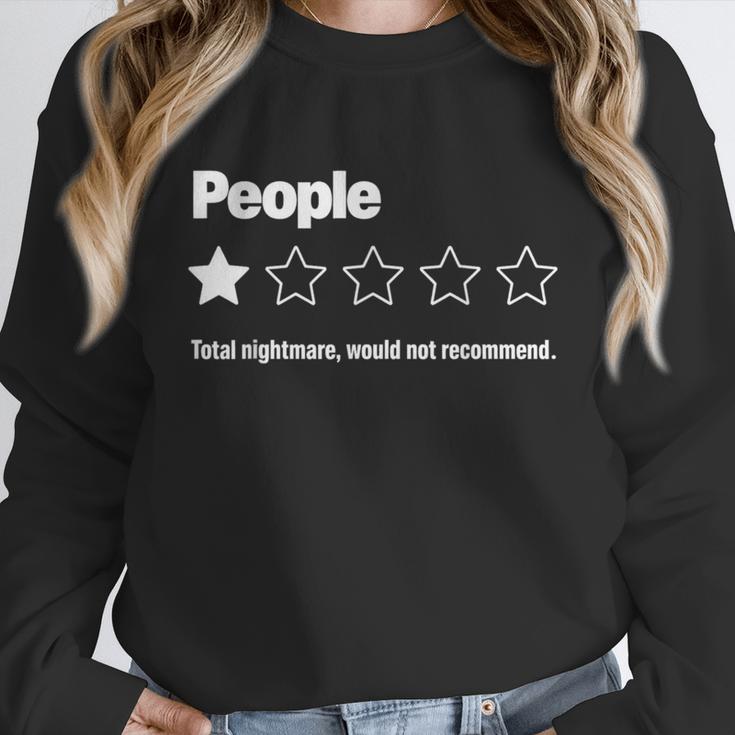 People One Star Rating Would Not Recommend Introvert Unisex Sweatshirt People One Star Rating Would Not Recommend Introvert Unisex Sweatshirt